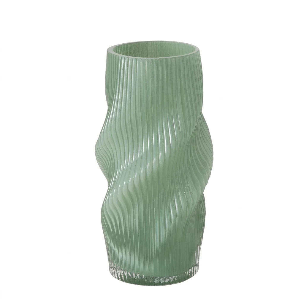 BOLTZE GRUPPE GmbH Dekovase Vase aus Glas geknittert VERESE, 30 cm (einzeln)