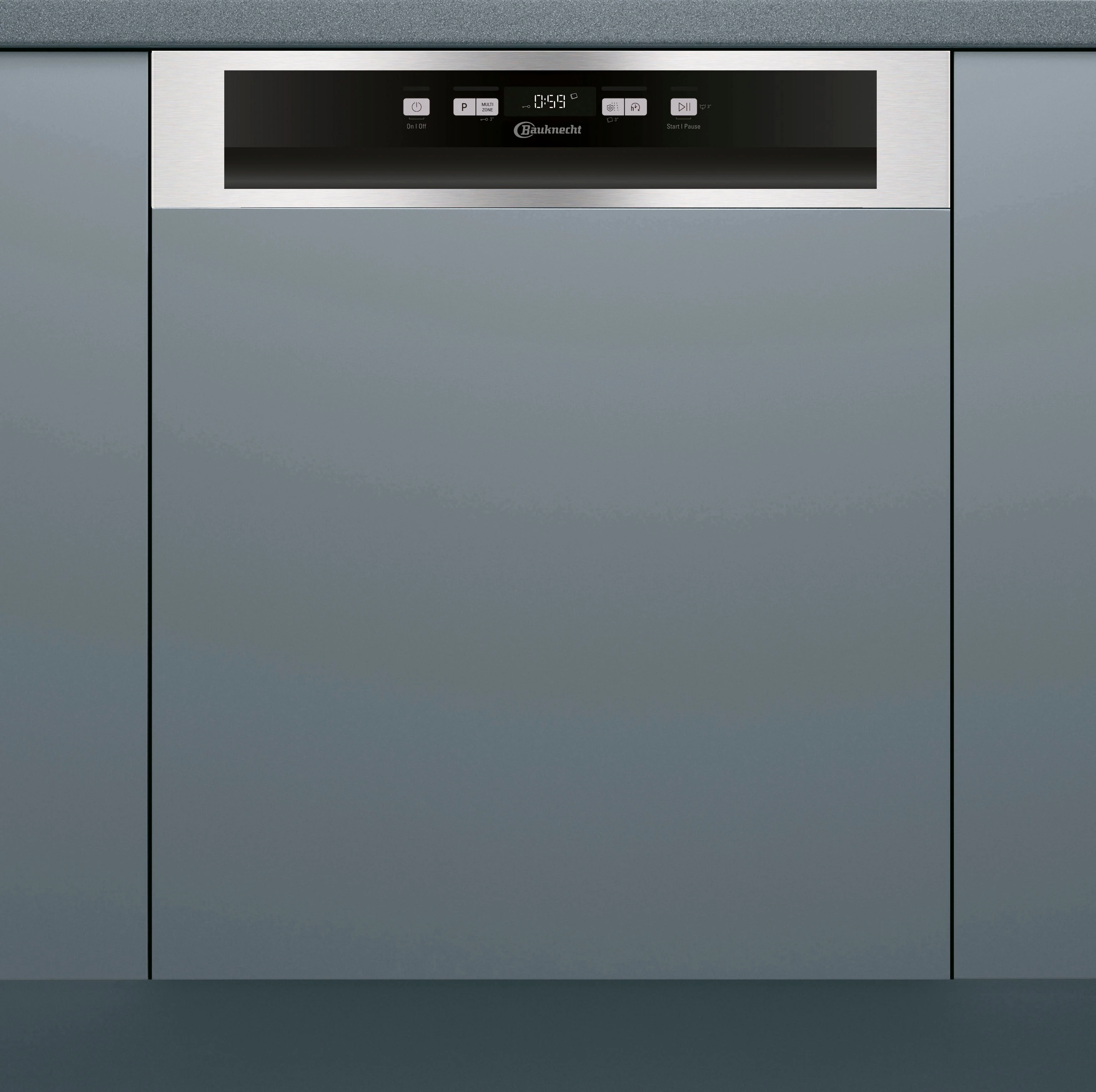 BAUKNECHT teilintegrierbarer Geschirrspüler OBBC ECOSTAR 5320, 14 Maßgedecke