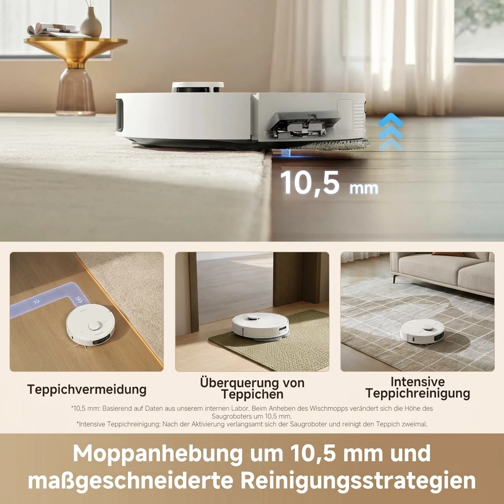 Dreame Saugroboter mit Wischfunktion L10s Ultra Gen 3 Set, 600 W, mit Beutel, mit Dual-Wischpads