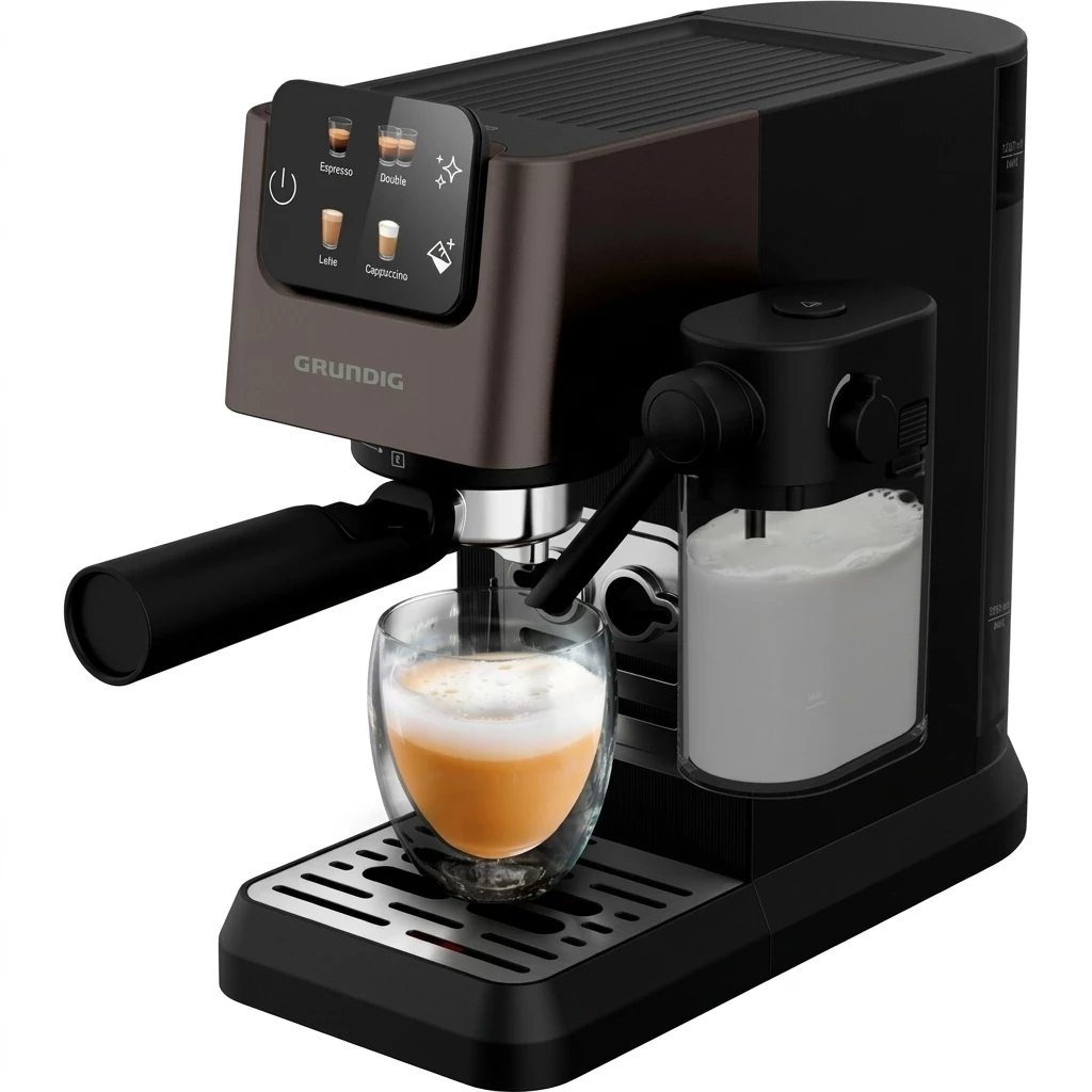 Grundig Espressomaschine KSM 5330, 1628W Kaffeevollautomat mit 15 Bar & Touch‑Display