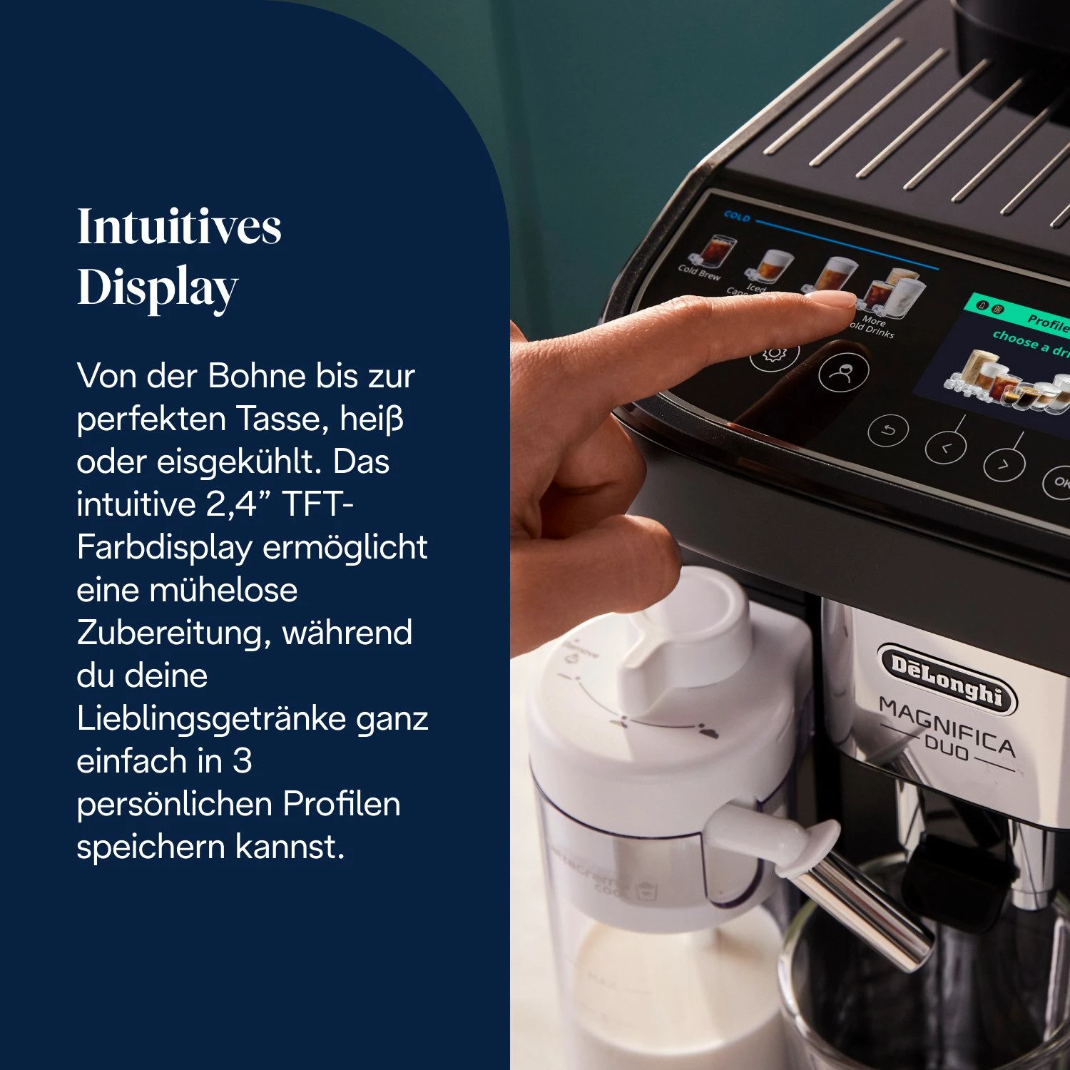 De'Longhi Kaffeevollautomat MAGNIFICA DUO ECAM330.80.BXB - 20 Rezepte