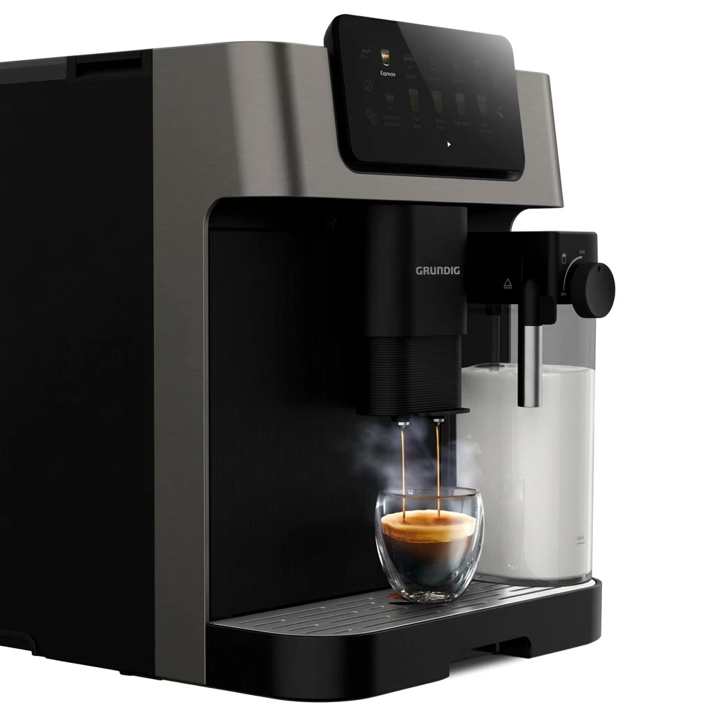 Grundig Kaffeevollautomat KVA 7230, Kaffeevollautomat mit 19 Bar, GrindPro™ & CreamyPro™ System