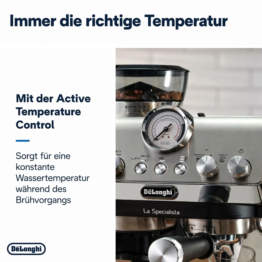 De'Longhi Espressomaschine La Specialista Arte EC9155.MB, 15 Mahlgrade, 3 Temperaturen