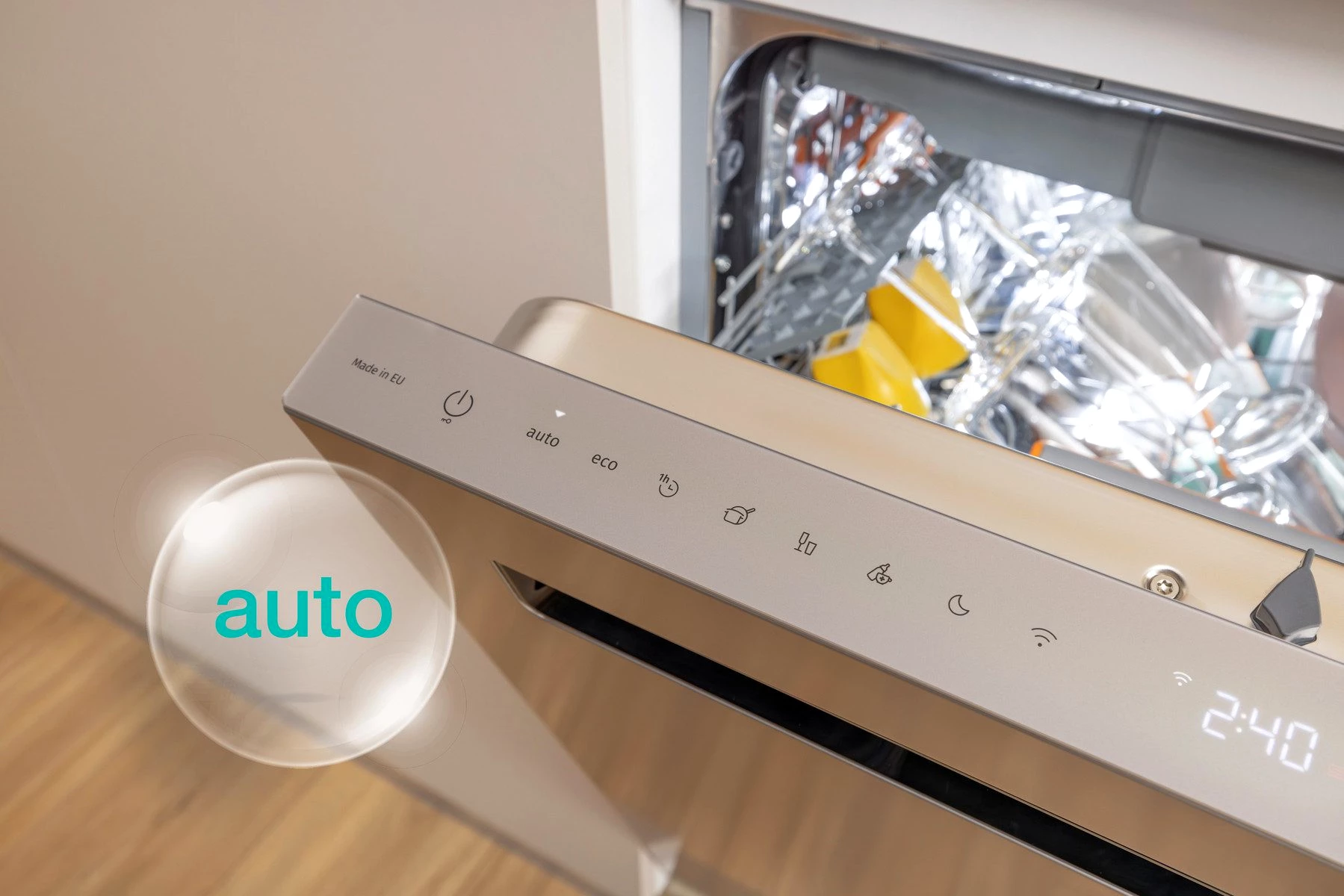 GORENJE Unterbaugeschirrspüler GU673A65X, 9,5 l, 16 Maßgedecke, TotalDry - auto. Türöffnung