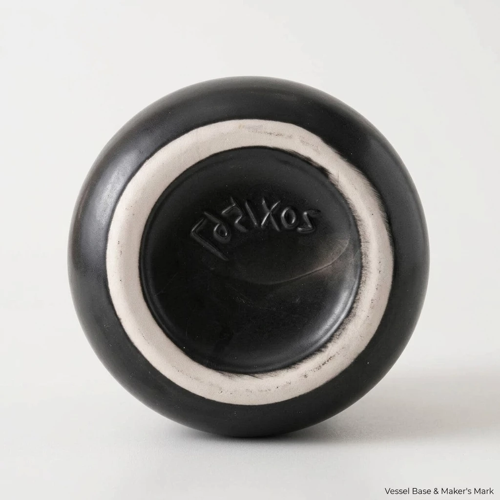 BOLTZE GRUPPE GmbH Dekovase Schwarze dekorative Vase ZUKY, mattes Steingut, H. 25 cm (einzeln)