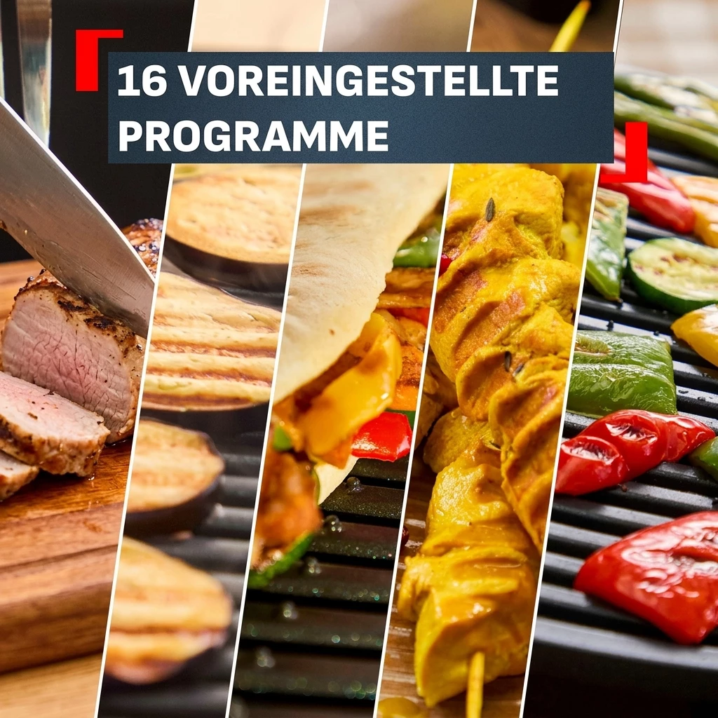 Tefal Kontaktgrill OptiGrill Elite XL, spülmaschinengeeignete Platten, 2200 W