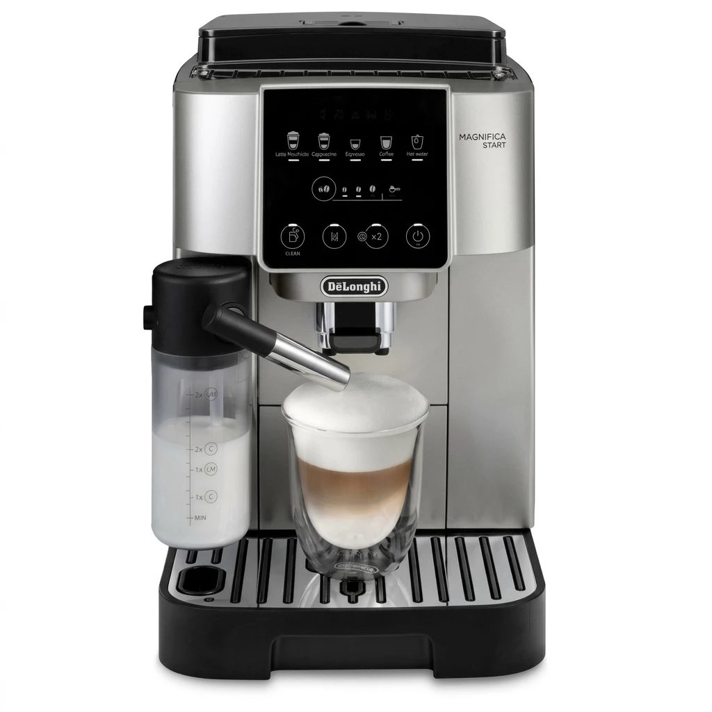 De'Longhi Kaffeevollautomat Start Milk ECAM220.80.SB, Milchkaraffe inklusive