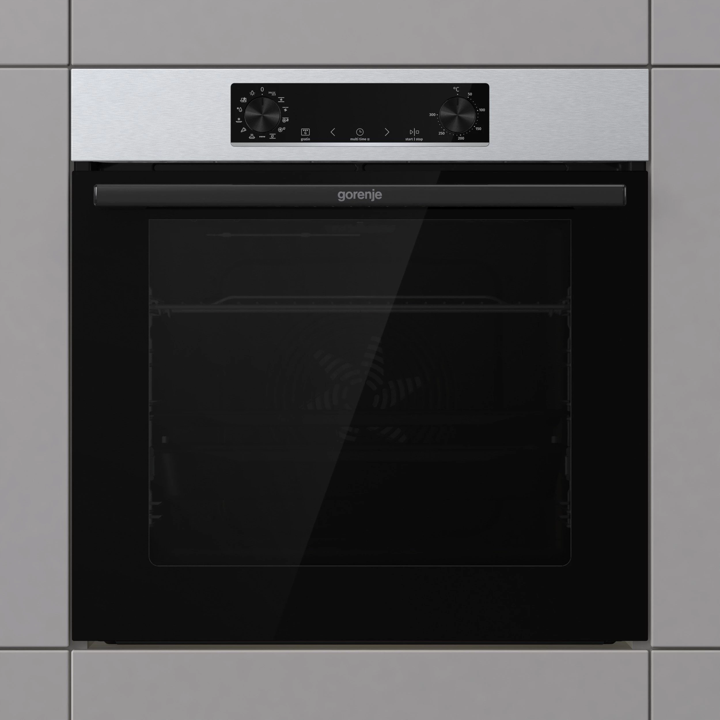 GORENJE Backofen-Set Pacific Backofen-Set Basic 2021, mit 1-fach-Teleskopauszug, Aqua Clean