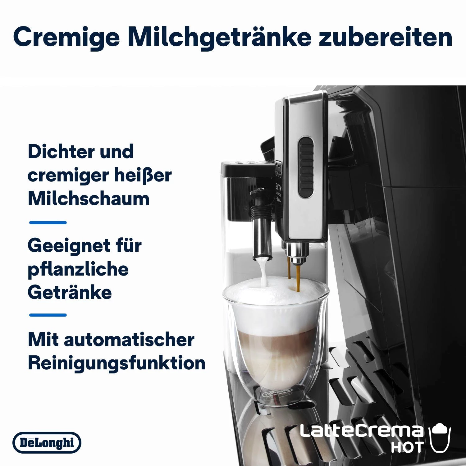 De'Longhi Kaffeevollautomat Eletta Evo ECAM46.860.B - Espresso,  Coffee, Cappuccino, Latte