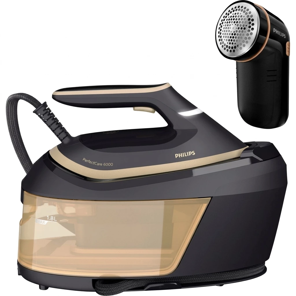 Philips Dampfbügelstation PSG6064/80 PerfectCare 6000 Series, 1800 ml Wassertank, 2.400 Watt