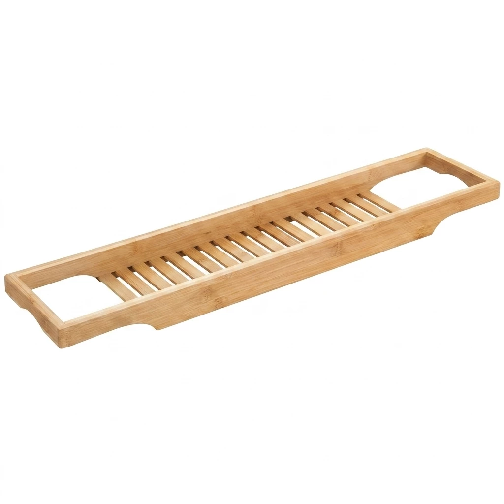 WENKO Badewannenbrücke Bambusa, BxTxH: 70x16x4,5 cm, Badewannenablage aus Bambus