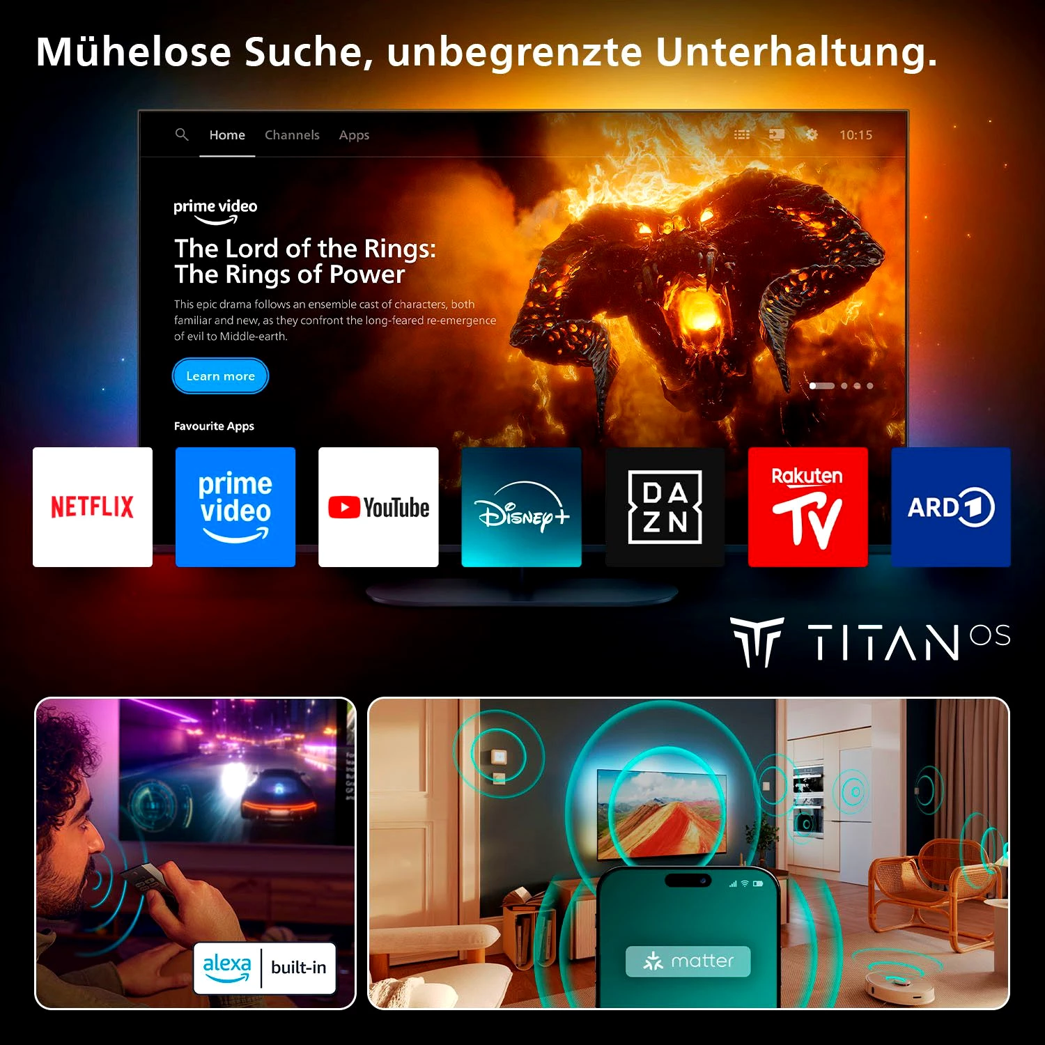Philips 43PUS9000/12 QLED-Fernseher