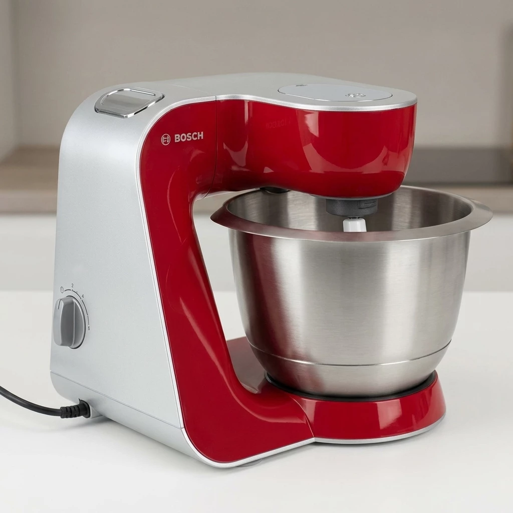 BOSCH Küchenmaschine MUM5 Styline MUM56740, 900 W, 3,9 l Schüssel, Schüssel 3,9l Edelstahl