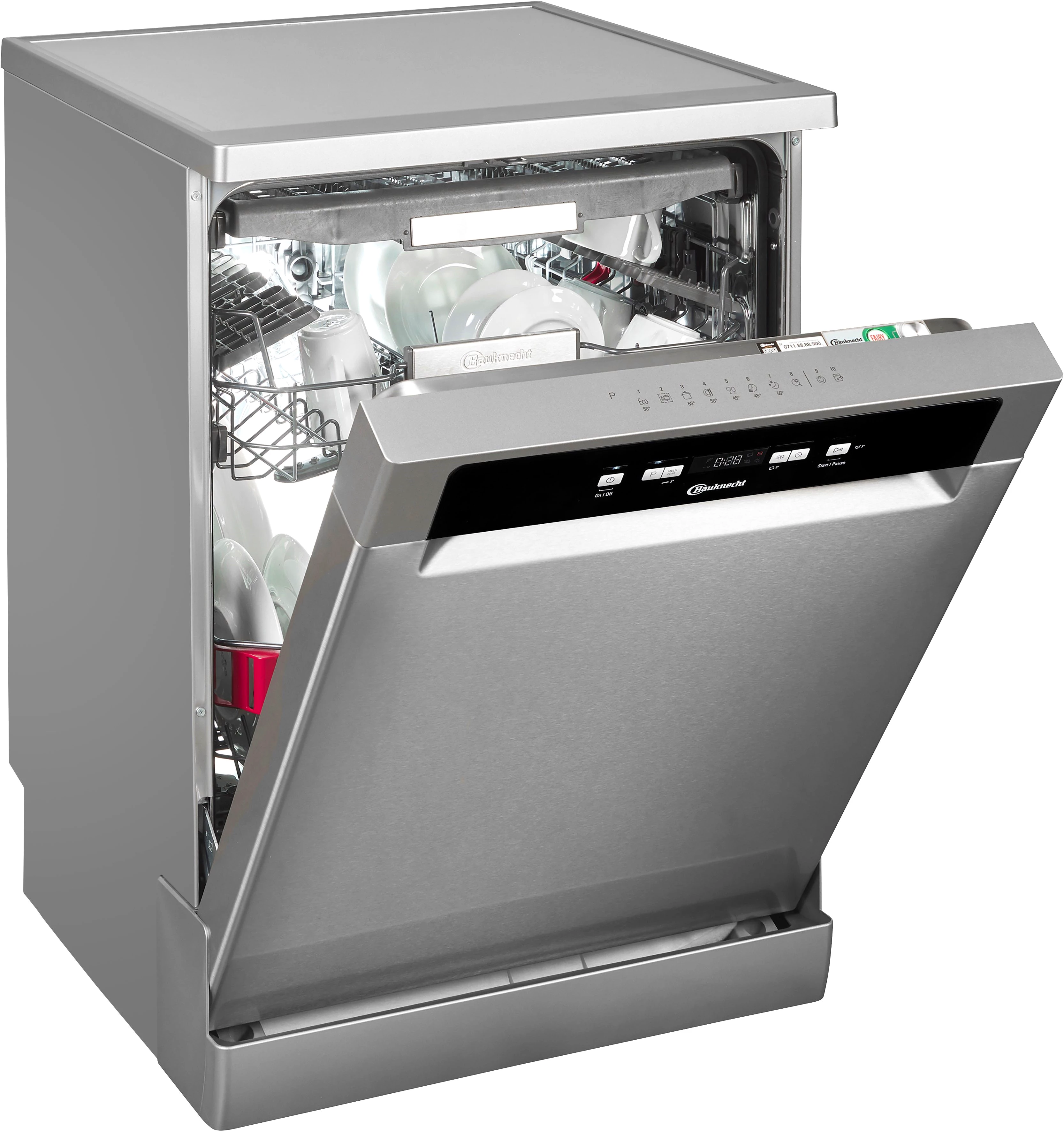 BAUKNECHT Standgeschirrspüler OBFC Ecosilent 9760, 9,5 l, 14 Maßgedecke