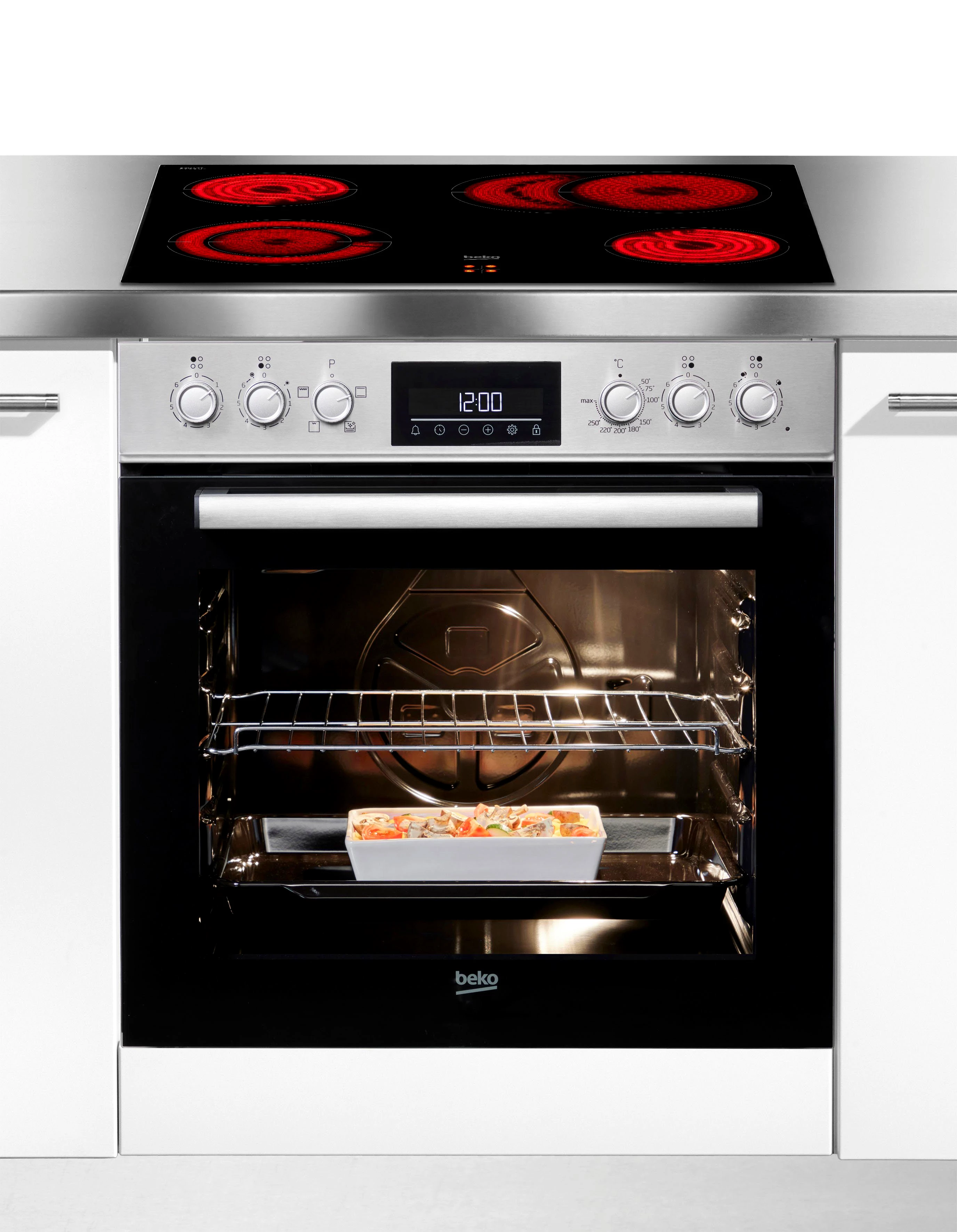 BEKO Elektro-Herd-Set BBUC1132T0X, Hydrolyse