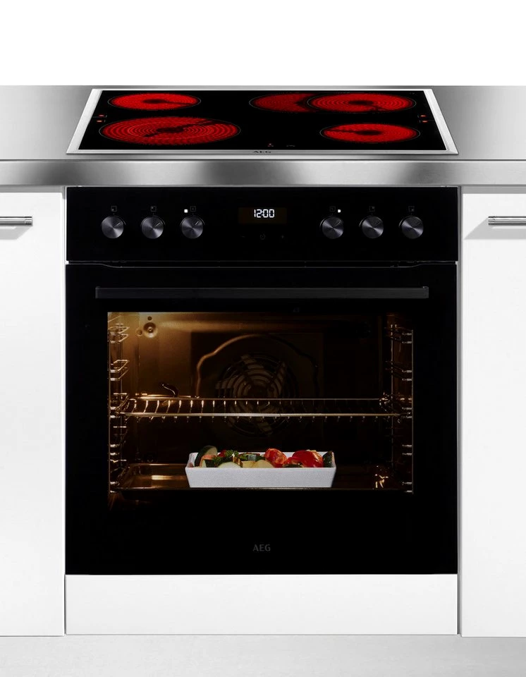 AEG Elektro-Herd-Set Serie 5000 HH25HSB, Aqua Clean