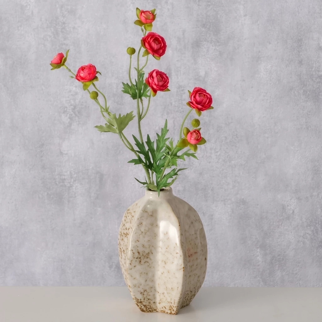 BOLTZE GRUPPE GmbH Dekovase ARQUETTE, Ø 12 x H 17 cm, Creme, Braun