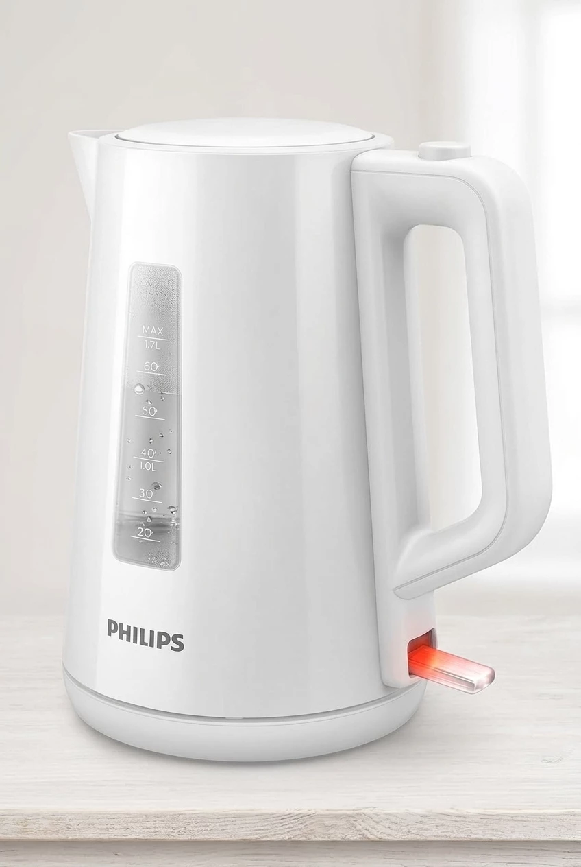 Philips Wasserkocher HD9318/00 Serie 3000, 1,7 l, 2200 W, Trockengehschutz