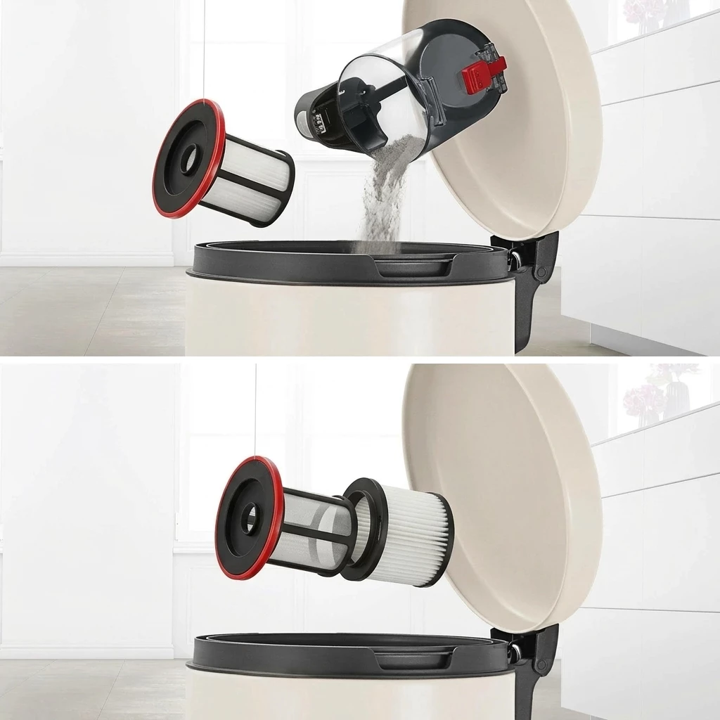 BOSCH Akku-Stielstaubsauger Unlimited 6 BKS6111P, Hygiene-Filter, 10 Jahre Motorgarantie, leicht