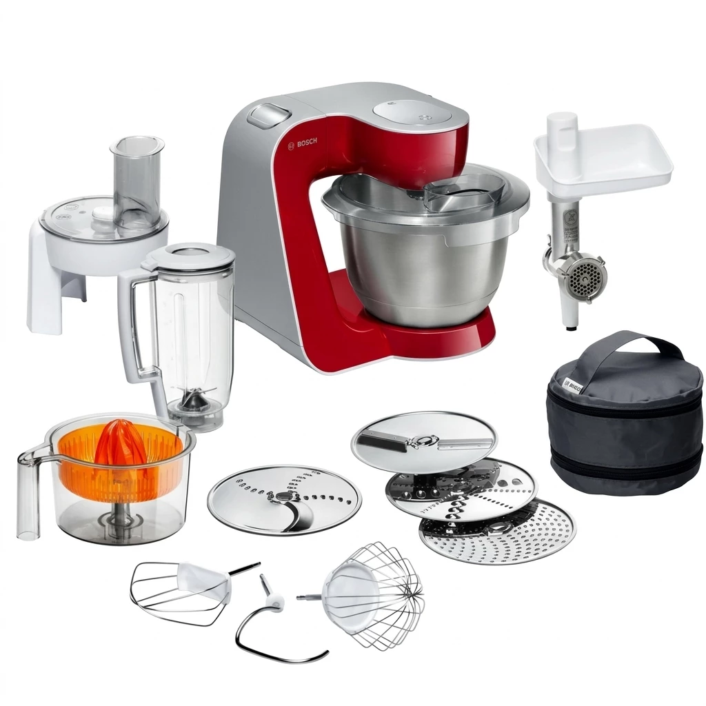 BOSCH Küchenmaschine MUM5 Styline MUM56740, 900 W, 3,9 l Schüssel, Schüssel 3,9l Edelstahl