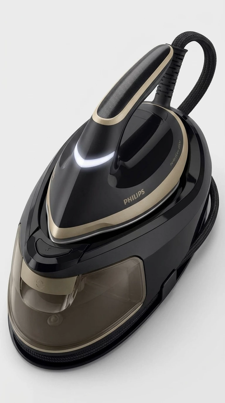 Philips Dampfbügelstation PSG6064/80 PerfectCare 6000 Series, 1800 ml Wassertank, 2.400 Watt