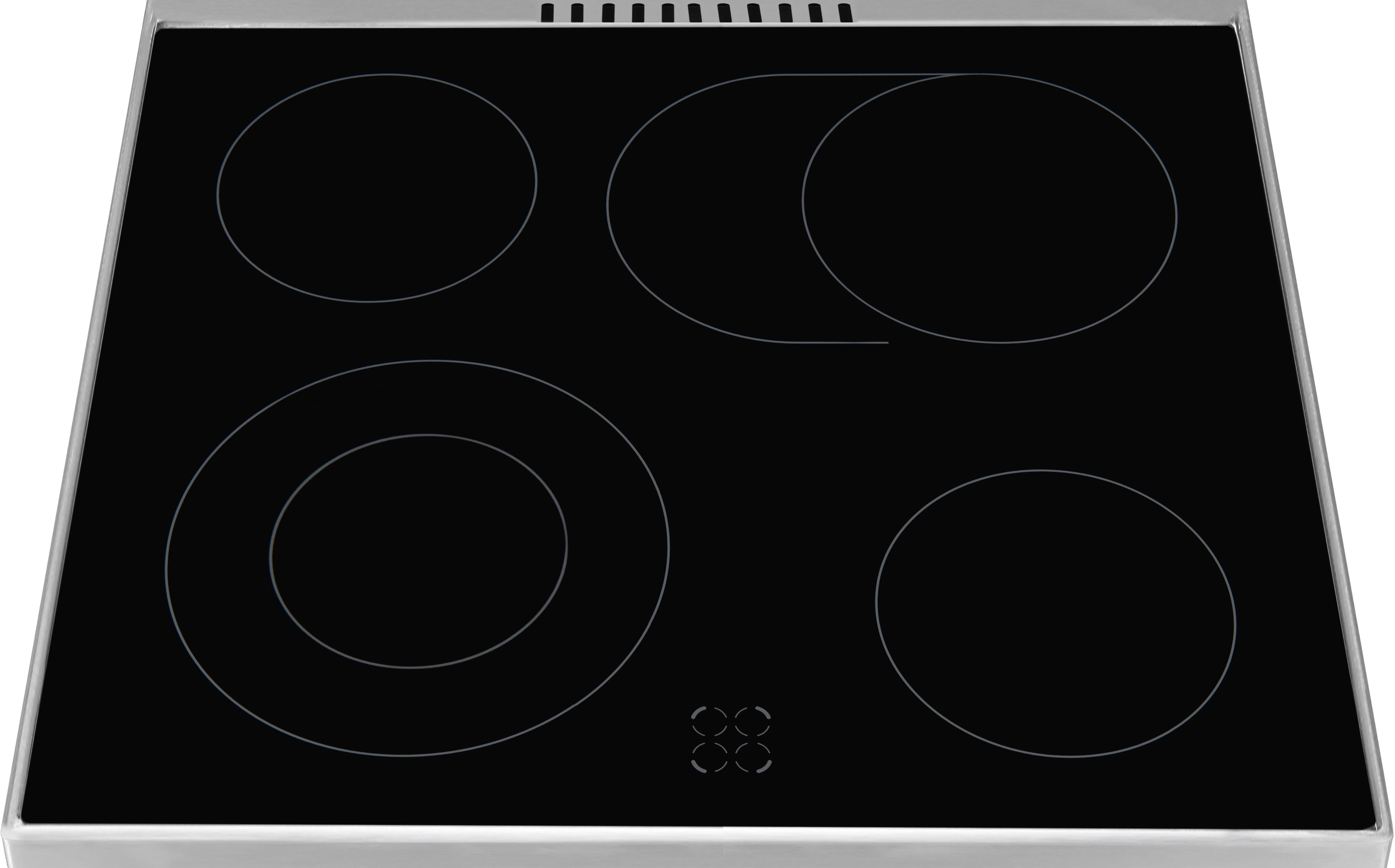 Amica Elektro-Standherd SHC 11675/1 E, mit 2-fach-Teleskopauszug, Steam Clean