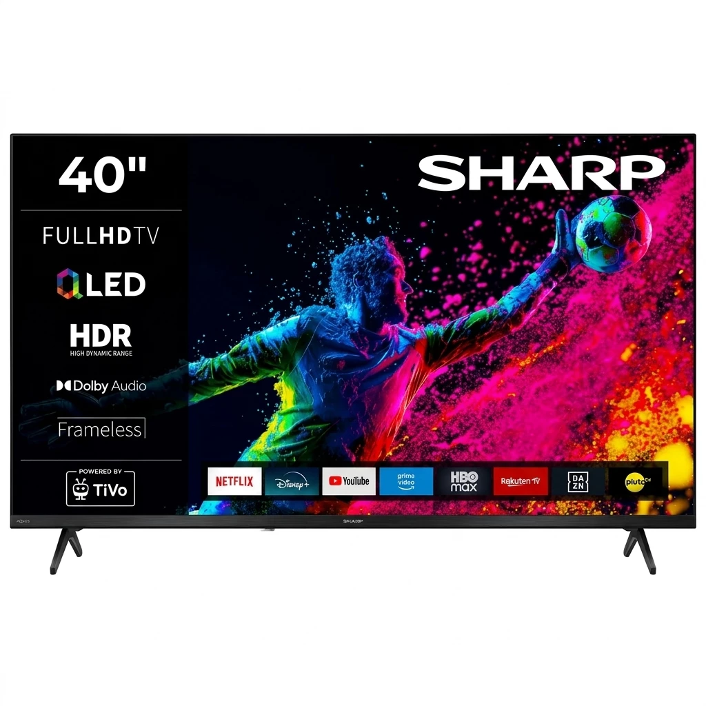 Sharp 2T-C40HE3x QLED-Fernseher (101 cm/40 Zoll, Full HD, Smart-TV)