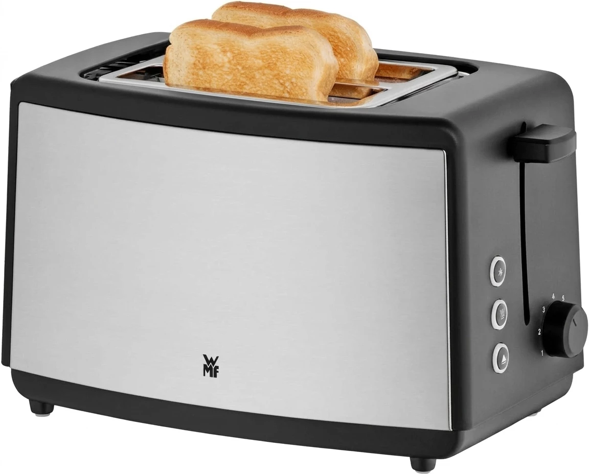 WMF Toaster Bueno Edition, 2-Scheiben-Toaster mit integriertem Brötchenaufsatz, 2 kurze Schlitze
