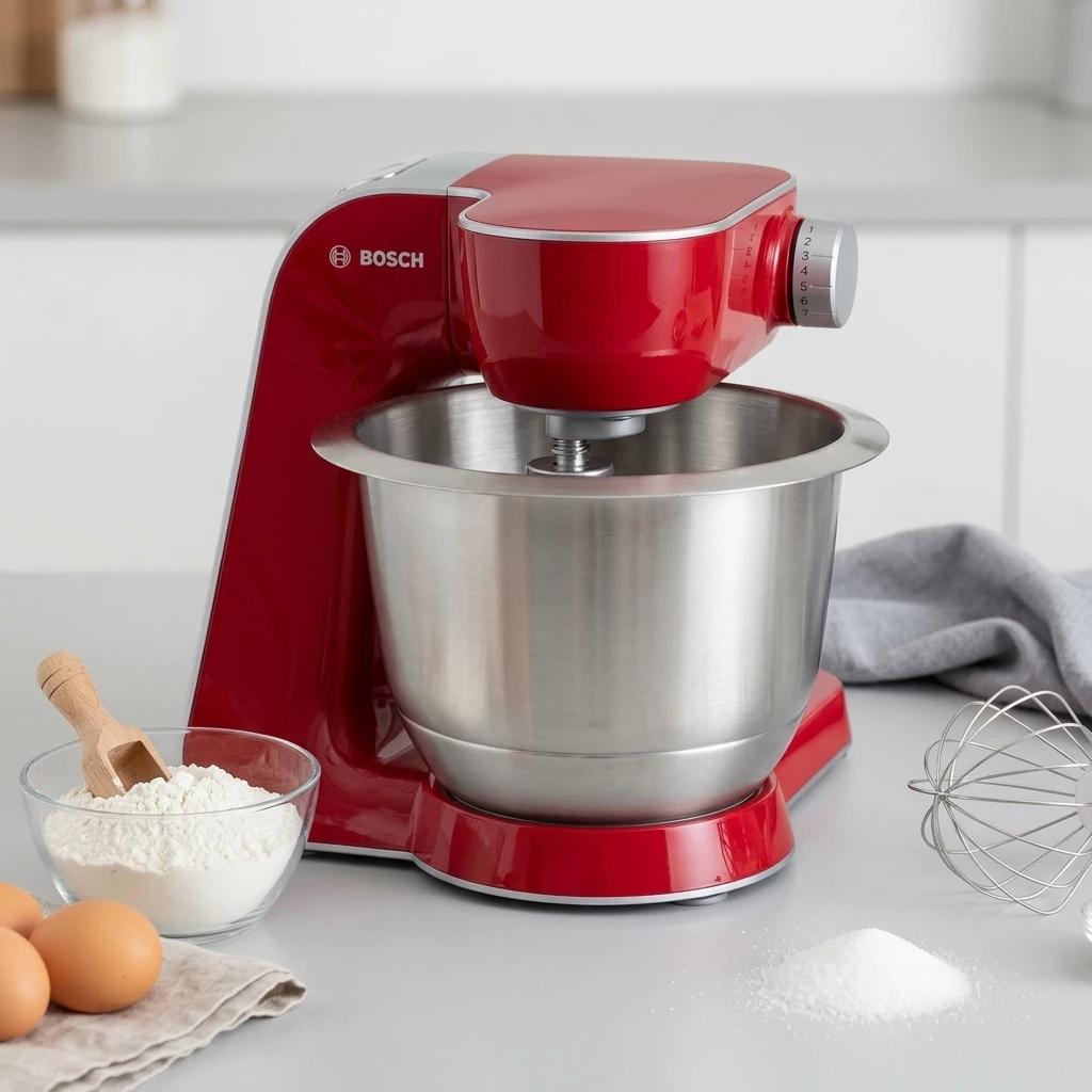 BOSCH Küchenmaschine MUM5 Styline MUM56740, 900 W, 3,9 l Schüssel, Schüssel 3,9l Edelstahl