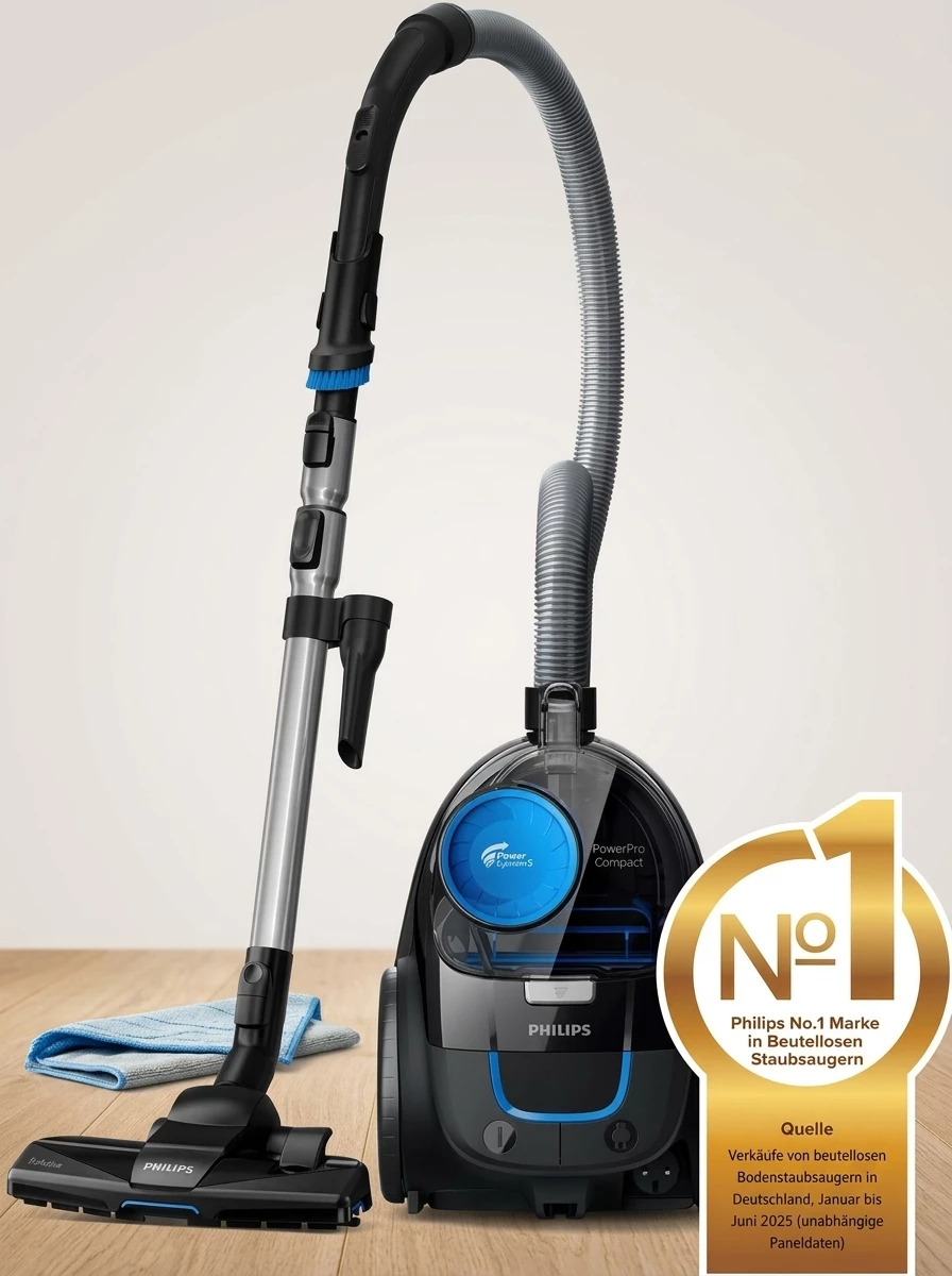 Philips Bodenstaubsauger FC9331/09 3000 Series, 900 W, beutellos, mit 1