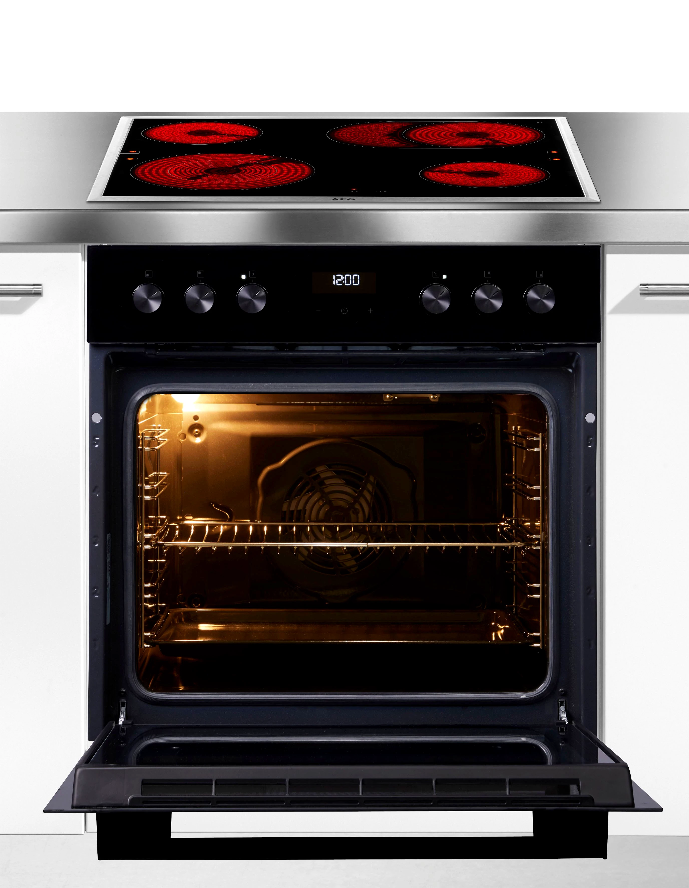 AEG Elektro-Herd-Set Serie 5000 HH25HSB, Aqua Clean