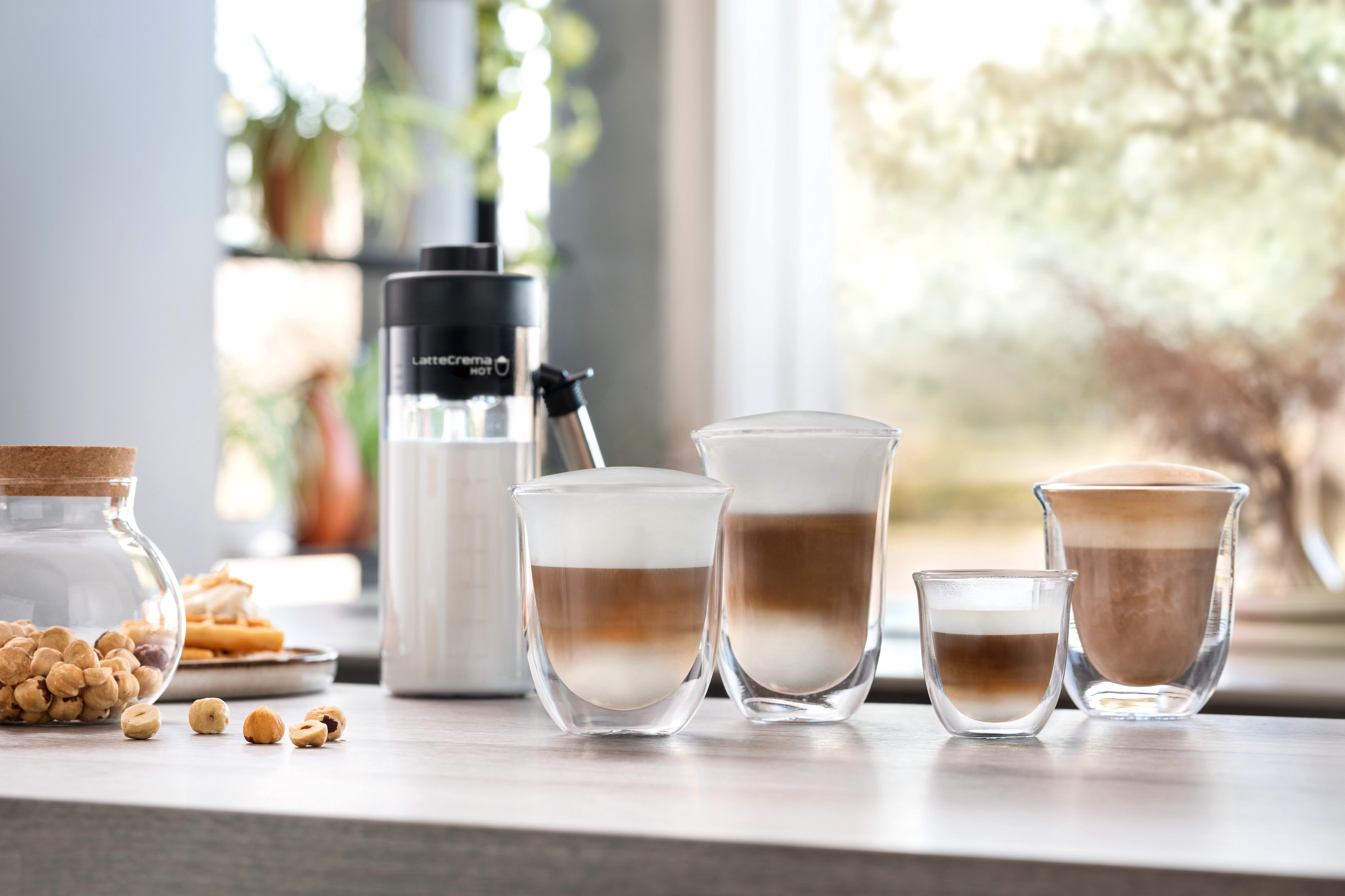 De'Longhi Kaffeevollautomat Eletta Explore ECAM450.55.S - 40 Rezepte, heißer & kalter Milchschaum