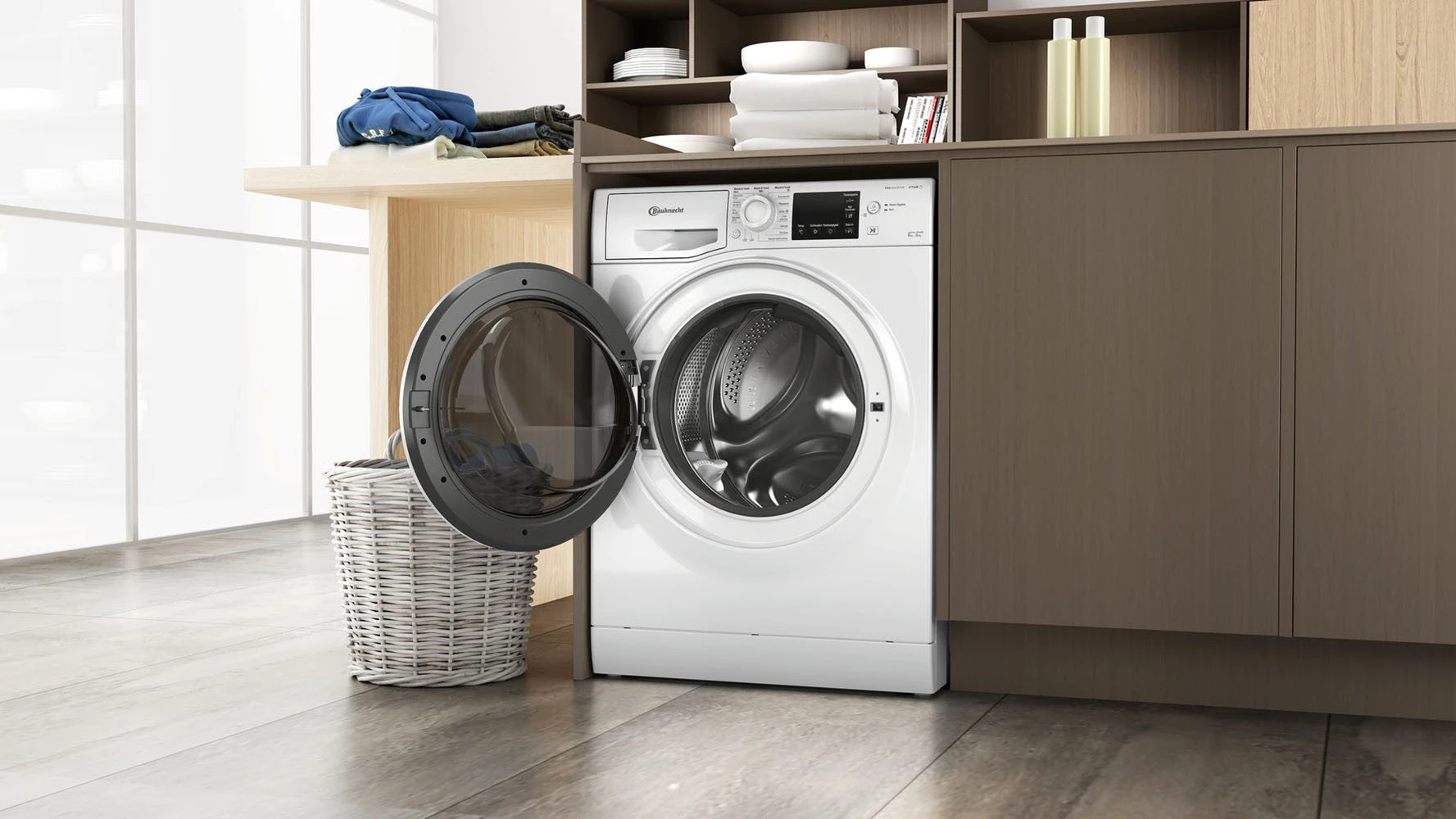 BAUKNECHT Waschtrockner WT Super Eco 86 43 N, 8 kg, 6 kg, 1400 U/min
