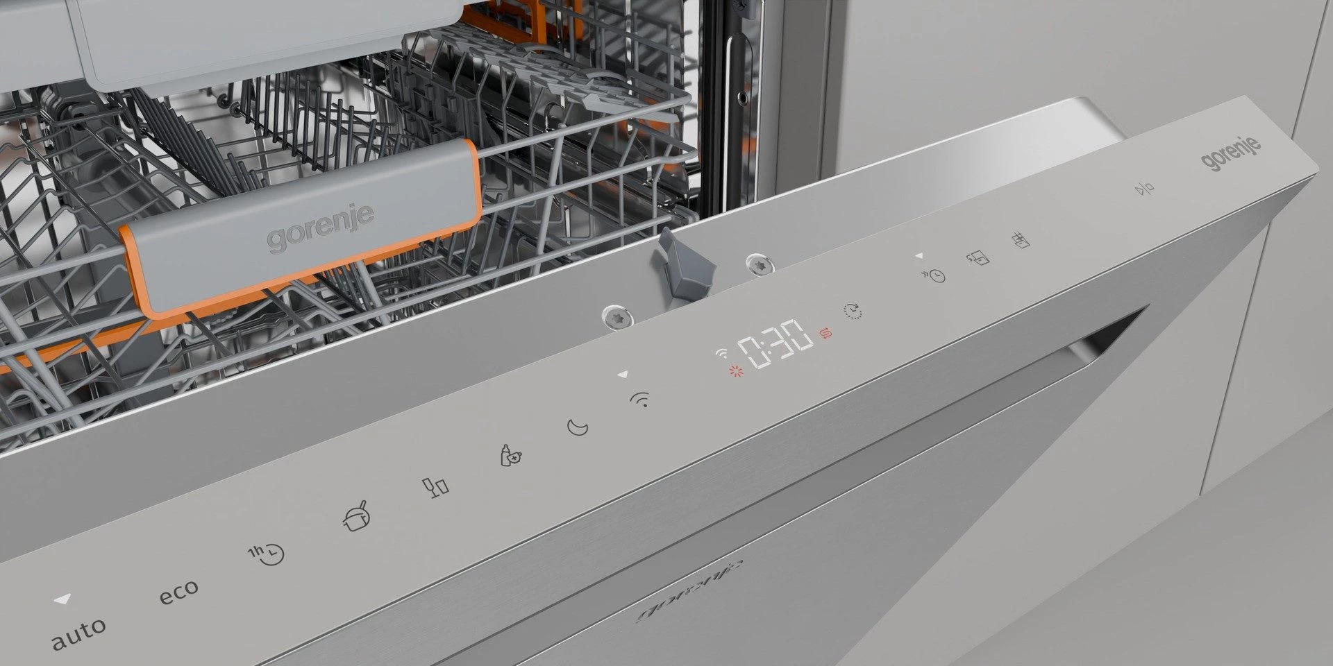 GORENJE Unterbaugeschirrspüler GU673A65X, 9,5 l, 16 Maßgedecke, TotalDry - auto. Türöffnung