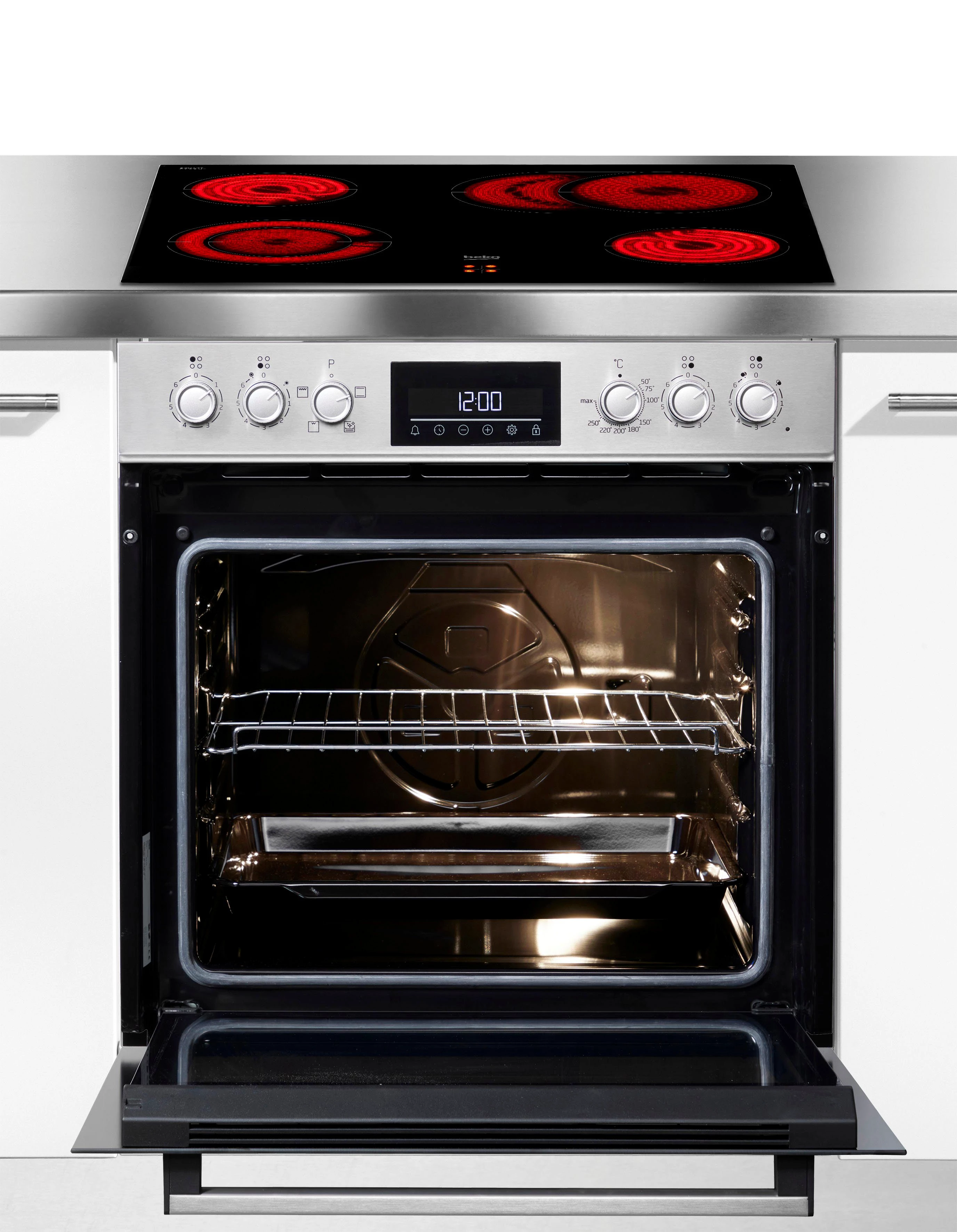 BEKO Elektro-Herd-Set BBUC1132T0X, Hydrolyse