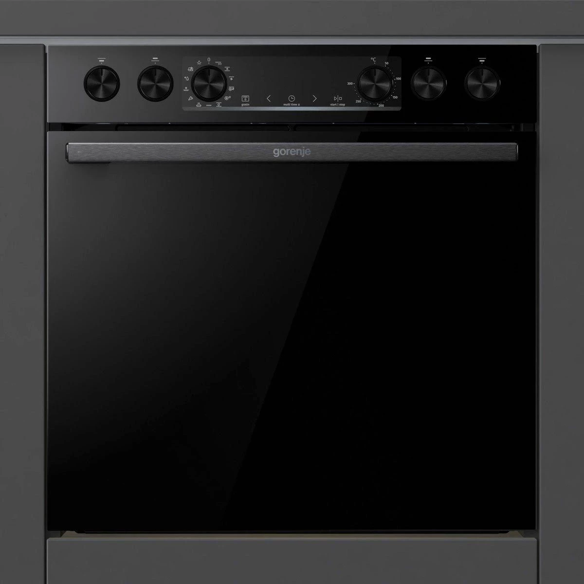 GORENJE Elektro-Herd-Set Pacific Herd Set, mit 1-fach-Teleskopauszug, Aqua Clean
