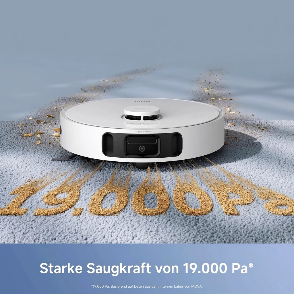 Mova Nass-Trocken-Saugroboter E40 Ultra mit Wischfunktion, 600 W, mit Beutel