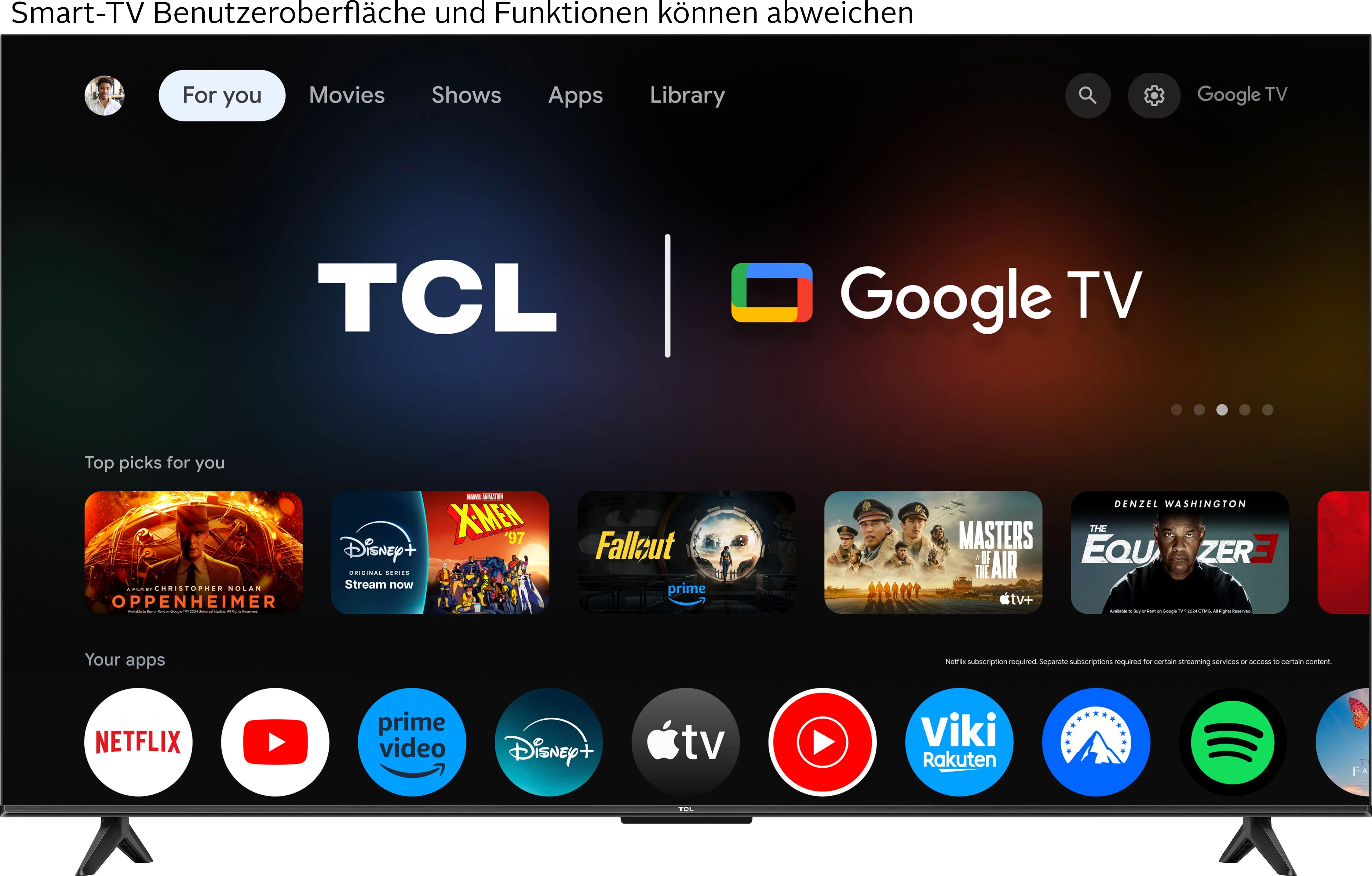 TCL 65V6CX1 LED-Fernseher