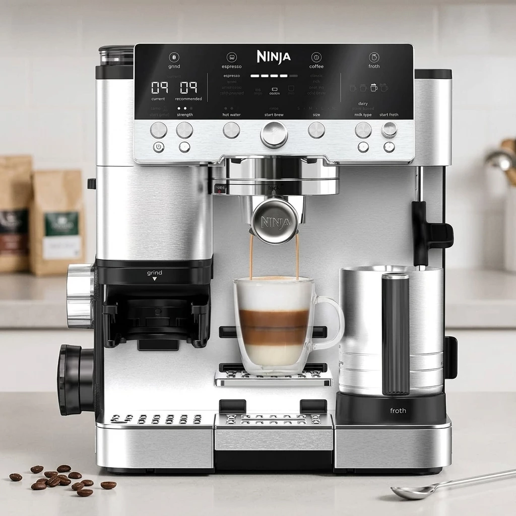 NINJA Espressomaschine ES601EU, Espresso-, Cold Brew- und Filterkaffeemaschine