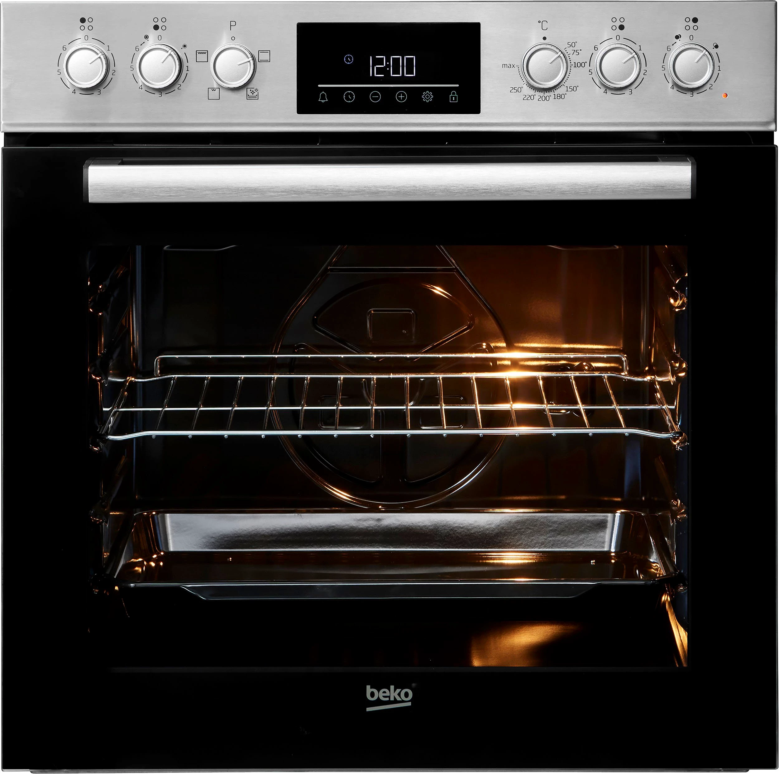 BEKO Elektro-Herd-Set BBUC1132T0X, Hydrolyse