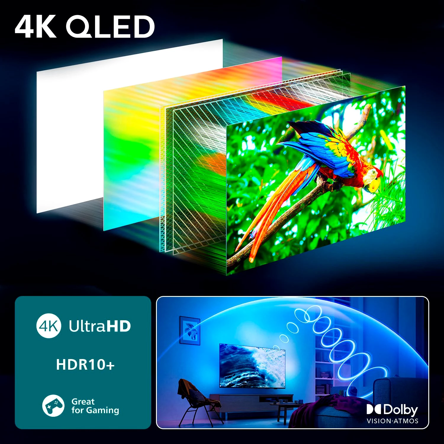 Philips 50PUS9000/12 QLED-Fernseher