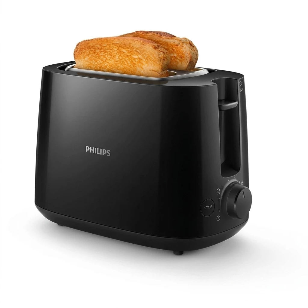 Philips Toaster HD2581/90 Daily Collection, 2 kurze Schlitze, für 2 Scheiben, 830 W