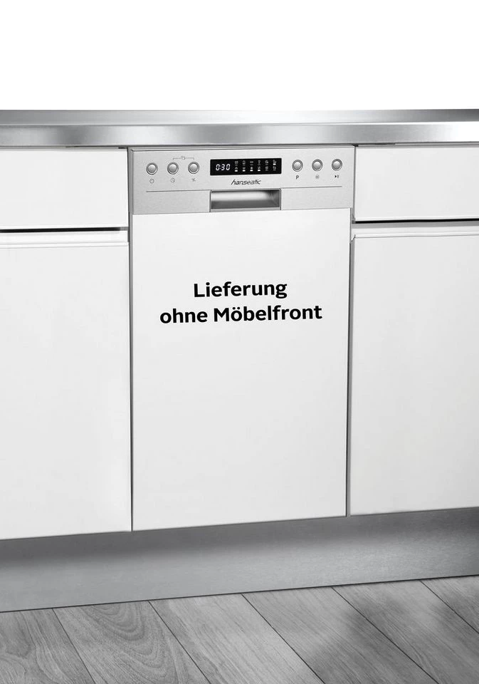 Hanseatic teilintegrierbarer Geschirrspüler HGTI4582C10J7710DS, 10 Maßgedecke