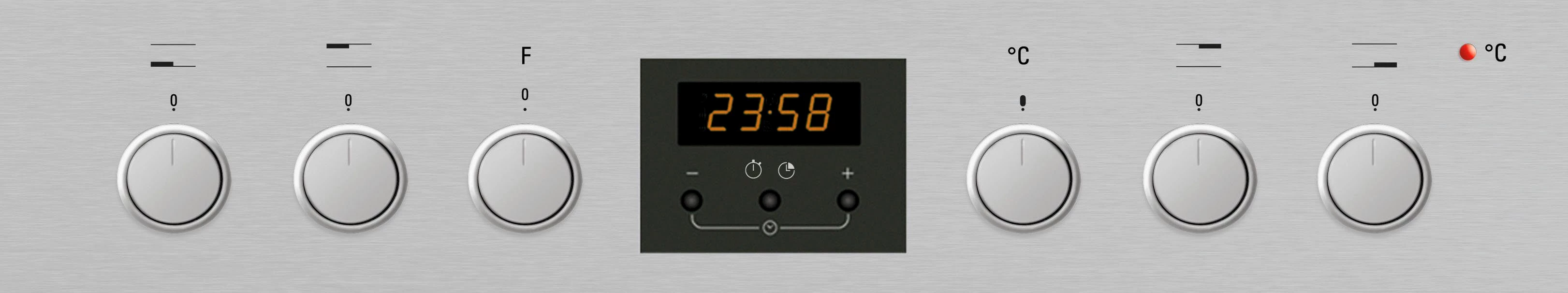 BAUKNECHT Elektro-Herd-Set Heko Swing, mit 2-fach-Teleskopauszug, Hydrolyse