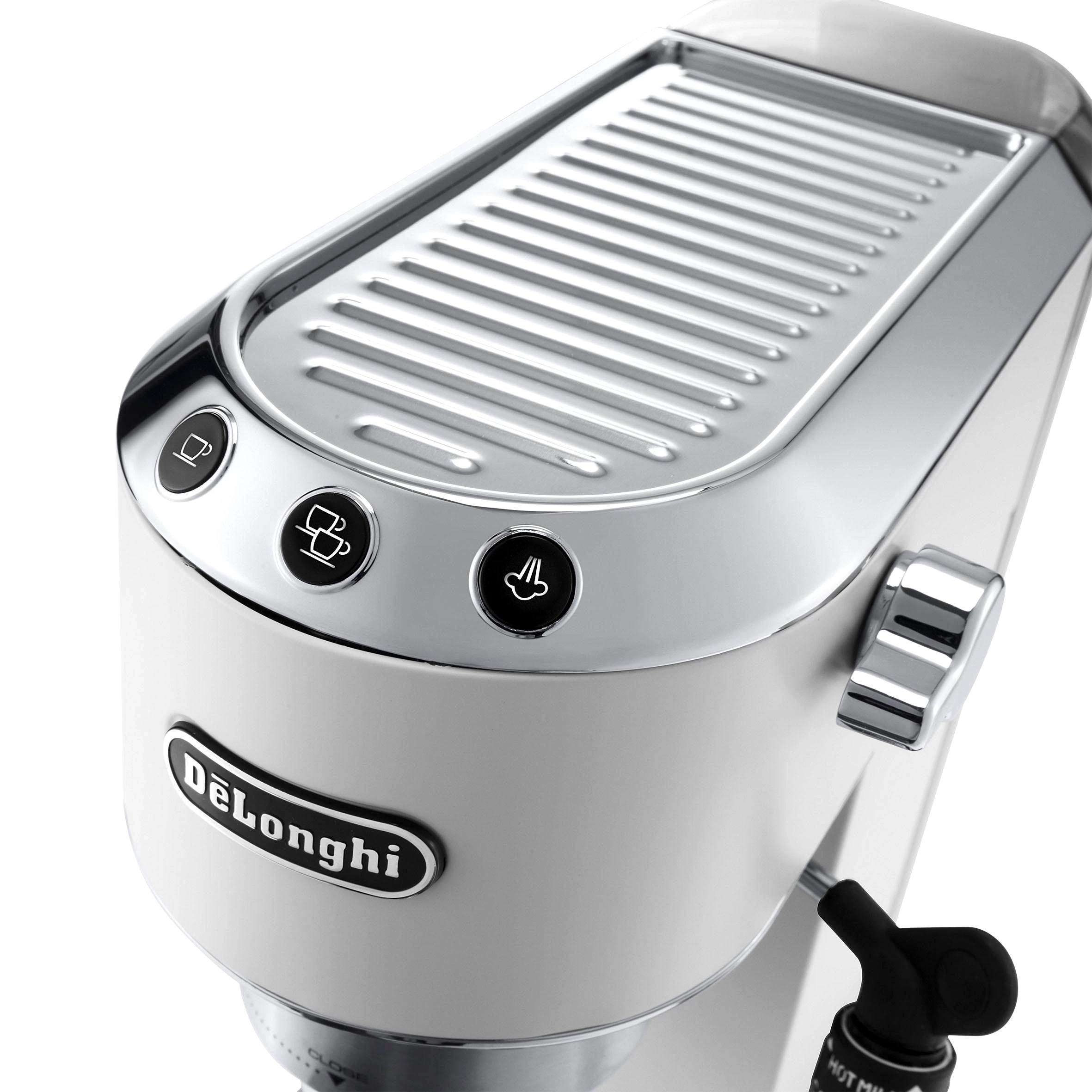 De'Longhi Dedica Style EC685.W Siebträgermaschine, Matt Weiß