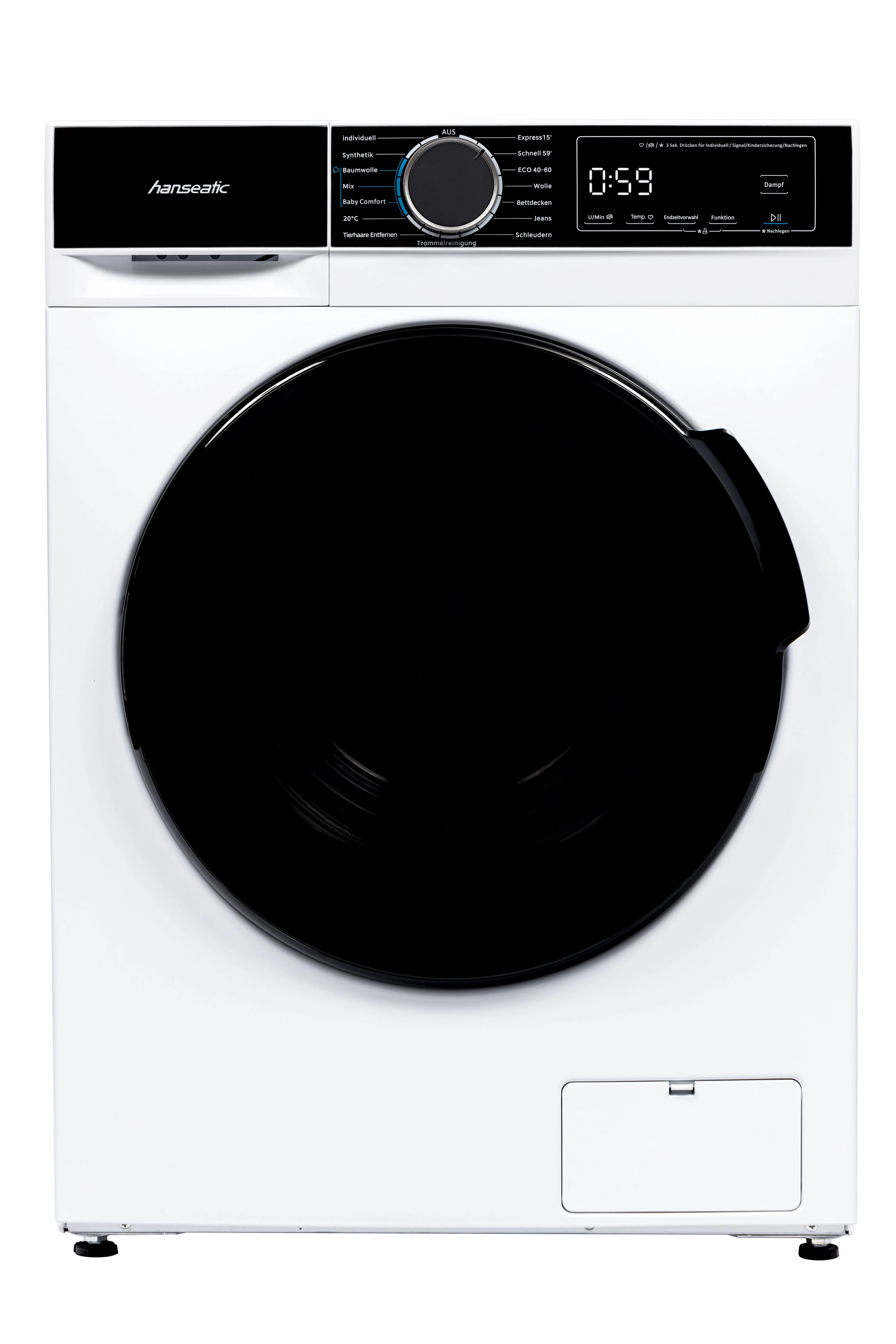 Hanseatic Waschmaschine HWMA714B, 7 kg, 1400 U/min, inkl. 3 Jahre Herstellergarantie