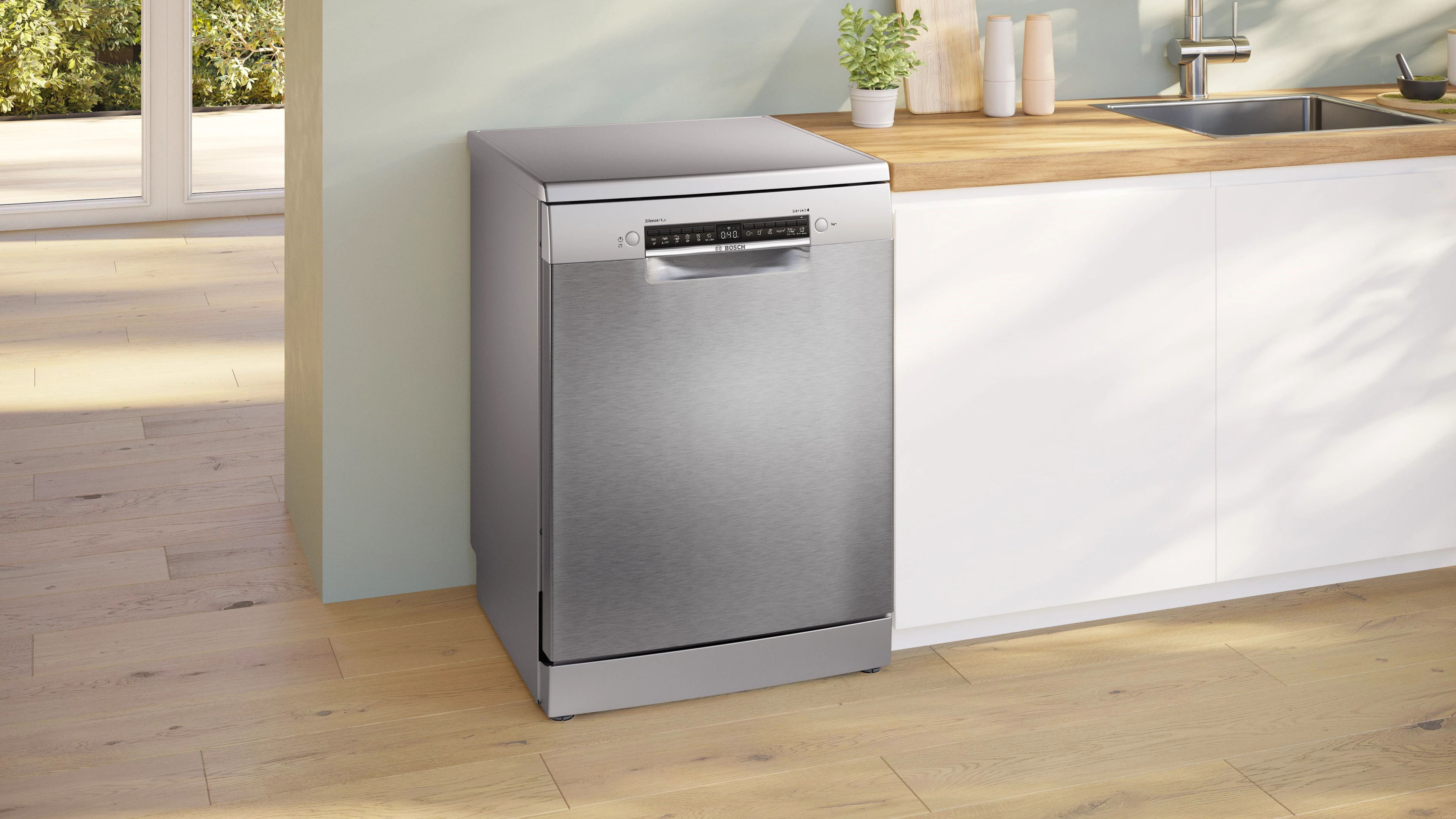 BOSCH Standgeschirrspüler Serie 4 SMS4EVI09E, 14 Maßgedecke