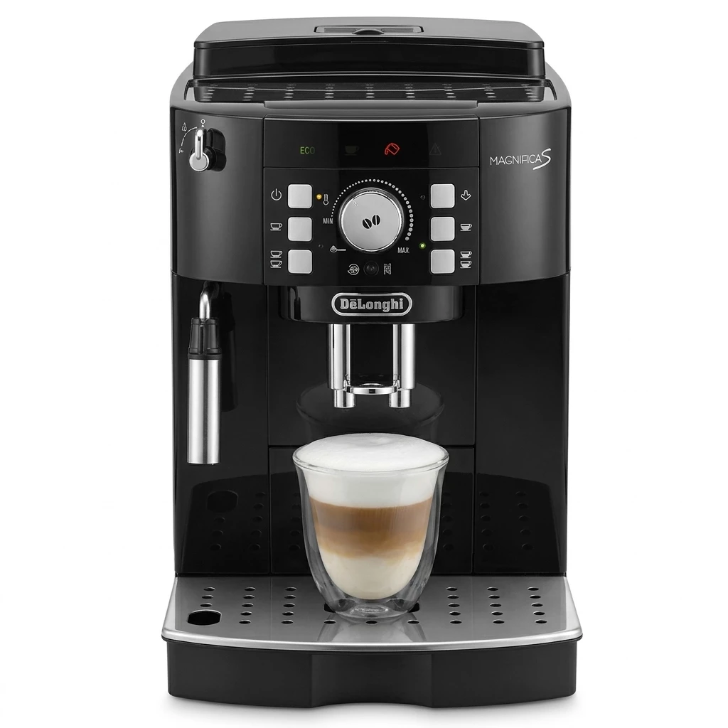 De'Longhi Kaffeevollautomat Magnifica S ECAM21.118.B - Milchaufschäumdüse für Cappuccino, Schwarz