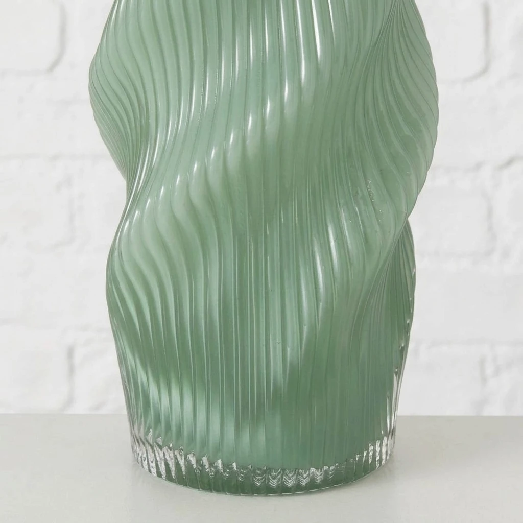 BOLTZE GRUPPE GmbH Dekovase Vase aus Glas geknittert VERESE, 30 cm (einzeln)
