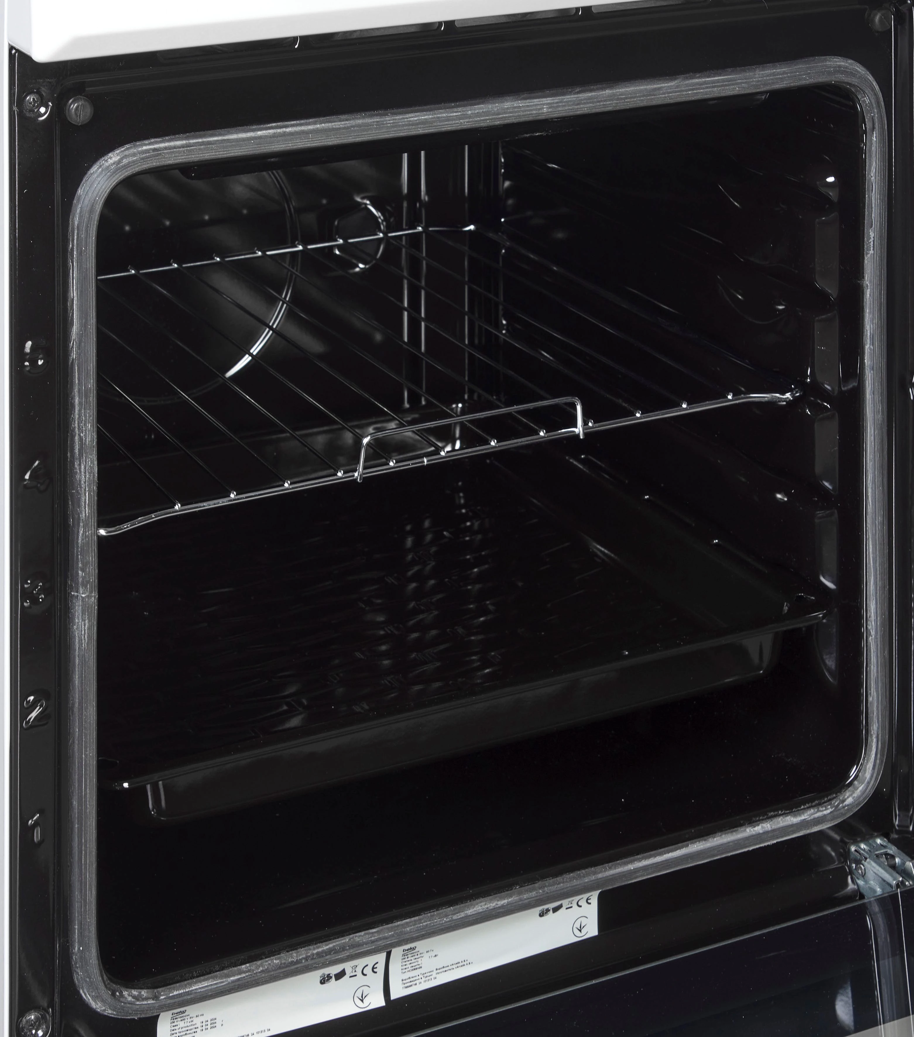 BEKO Elektro-Standherd FSS57000GW, Simple Steam Reinigungsfunktion, mit Kleinflächengrill